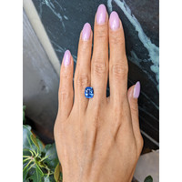 5.03 Ct. Blue Sapphire from Ceylon (Sri Lanka) Life Style
