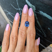 5.03 Ct. Blue Sapphire from Ceylon (Sri Lanka) Life Style