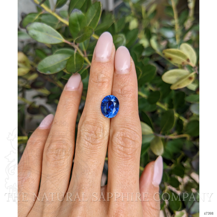 6.14 Ct. Blue Sapphire from Ceylon (Sri Lanka)