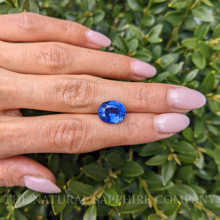 6.14 Ct. Blue Sapphire from Ceylon (Sri Lanka)