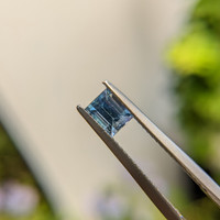 1.01 Ct. Greenish Blue Sapphire from Madagascar Life Style
