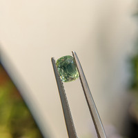 1.01 Ct. Bluish Green Sapphire from Madagascar Life Style