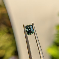 1.10 Ct. Bluish Green Sapphire from Madagascar Life Style