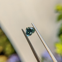 1.14 Ct. Greenish Blue Sapphire from Madagascar Life Style