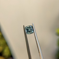 1.13 Ct. Bluish Green Sapphire from Madagascar Life Style