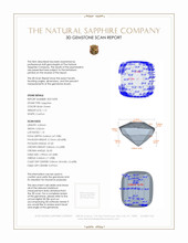 1.12 Ct. Sapphire from Madagascar 3 D Scan Report