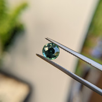 1.20 Ct. Bluish Green Sapphire from Madagascar Life Style