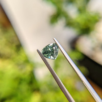 1.33 Ct. Green Sapphire from Madagascar Life Style
