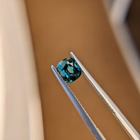 1.26 Ct. Greenish Blue Sapphire from Madagascar Life Style