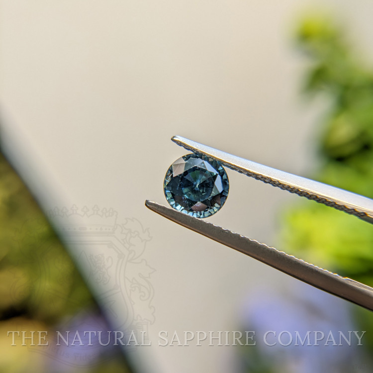 1.37 Ct. Greenish Blue Sapphire from Madagascar