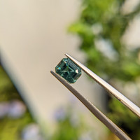 1.46 Ct. Bluish Green Sapphire from Madagascar Life Style