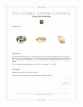 4.16 Ct. Sapphire from Ceylon (Sri Lanka) Appraisal