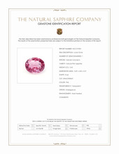 0.43 Ct. Pink Sapphire from Madagascar Scan Report