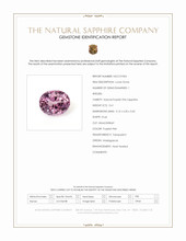 0.61 Ct. Purplish Pink Sapphire from Madagascar Scan Report