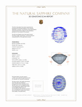 0.57 Ct. Padparadscha Sapphire from Madagascar 3 D Scan Report