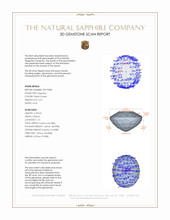 0.41 Ct. Pinkish Purple Sapphire from Madagascar 3 D Scan Report