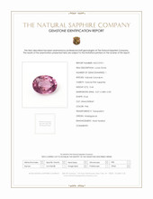 0.44 Ct. Pink Sapphire from Madagascar Scan Report