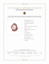 0.49 Ct. Padparadscha Sapphire from Madagascar Scan Report