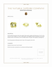 0.48 Ct. Yellow Sapphire from Madagascar Appraisal