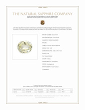 0.82 Ct. Yellow Sapphire from Madagascar Scan Report