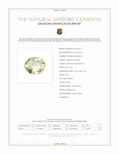 0.67 Ct. Yellow Sapphire from Madagascar Scan Report