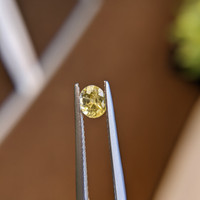 0.64 Ct. Yellow Sapphire from Madagascar Life Style