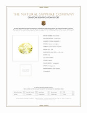 0.66 Ct. Yellow Sapphire from Madagascar Scan Report