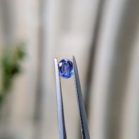 0.49 Ct. Blue Sapphire from Madagascar Life Style