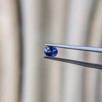 0.51 Ct. Blue Sapphire from Madagascar Life Style