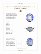 0.51 Ct. Blue Sapphire from Madagascar 3 D Scan Report