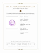 0.72 Ct. Purplish Pink Sapphire from Madagascar Scan Report