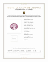 0.39 Ct. Pink Sapphire from Madagascar Scan Report