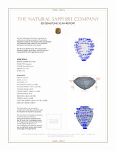 0.81 Ct. Sapphire from Madagascar 3 D Scan Report