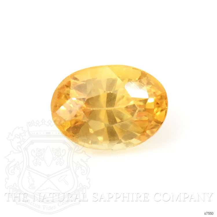 0.58 Ct. Orangish Yellow Sapphire from Madagascar