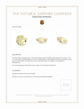 0.71 Ct. Yellow Sapphire from Madagascar Appraisal