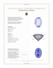 0.61 Ct. Brown Sapphire from Madagascar 3 D Scan Report