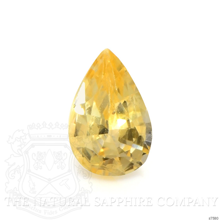 0.46 Ct. Orangish Yellow Sapphire from Madagascar