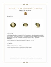 0.32 Ct. Greenish Brown Sapphire from Madagascar Appraisal