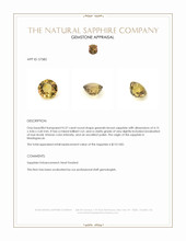 0.37 Ct. Greenish Brown Sapphire from Madagascar Appraisal