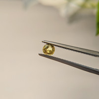 0.37 Ct. Greenish Brown Sapphire from Madagascar Life Style
