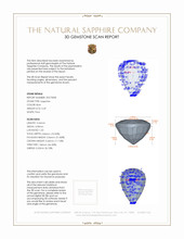 0.49 Ct. Blue Sapphire from Madagascar 3 D Scan Report