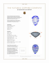 0.47 Ct. Sapphire from Madagascar 3 D Scan Report