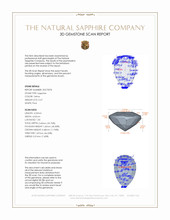 0.47 Ct. Yellow Sapphire from Madagascar 3 D Scan Report