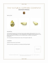 0.53 Ct. Yellow Sapphire from Madagascar Appraisal