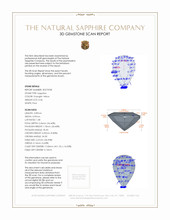 0.36 Ct. Sapphire from Madagascar 3 D Scan Report