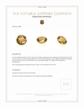 0.39 Ct. Greenish Brown Sapphire from Madagascar Appraisal