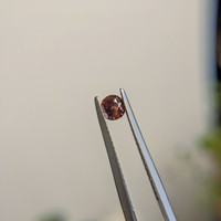 0.46 Ct. Brown Sapphire from Madagascar Life Style