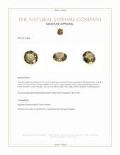 0.41 Ct. Greenish Brown Sapphire from Madagascar Appraisal