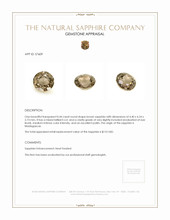 0.44 Ct. Brown Sapphire from Madagascar Appraisal