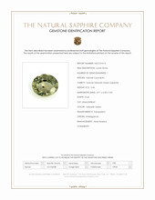 0.46 Ct. Yellowish Green Sapphire from Madagascar Scan Report